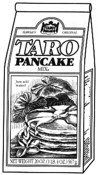 Taro pancakes rule.